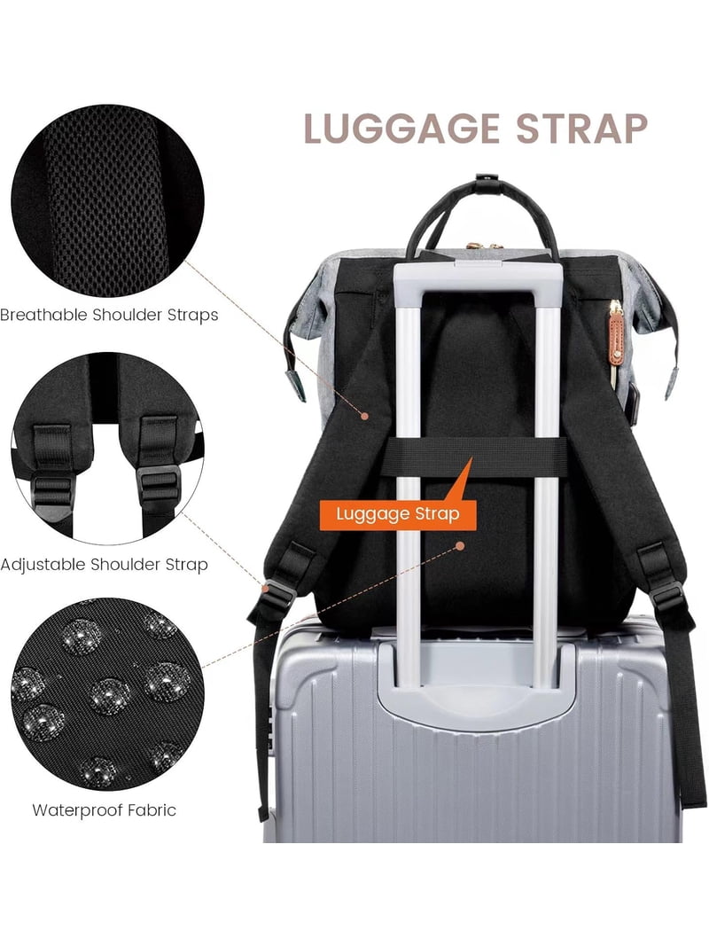 LOVEVOOK Laptop Backpack for Women, 15.6 Inch Work Business  display picture 3