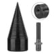 thumbnail image 3 of Hex Shank Firewood Drill Bit Set for Wood Log Splitting, 32mm-50mm Industrial Screw Cone Splitters with Hex Socket, 3 of 5