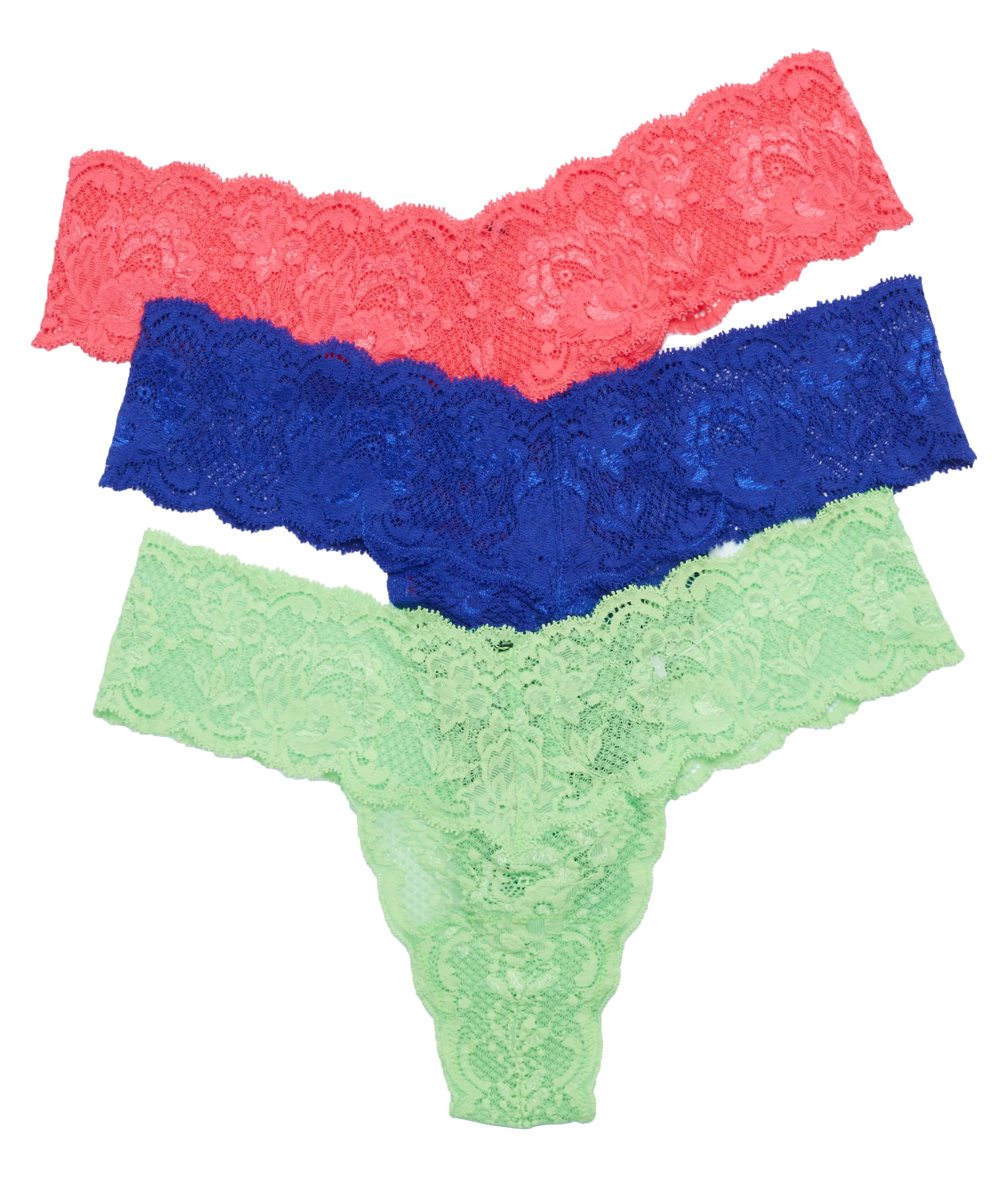 Luxe Sand Large//X-Large Cosabella Womens Plus Size Say Never Cutie Lowrider Thong