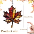 thumbnail image 2 of Autumn Decor Maple Leaf, 5.91 in Fall Stained Glass Window Hanging, Fall Suncatcher, Acrylic Hanging Fall Decor Fall Crafts, Autumn Indoor Gathering Decor, Christmas Stocking Stuffer Fall Gifts,B1, 2 of 6