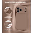 thumbnail image 3 of FANGQIULI Magnetic for iPhone 17 Pro Max Case,Classic Liquid Silicone Mobile Phone Case,Integrated Camera Control Button,Anti-Scratch Microfiber Lining, 3 of 5