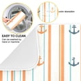 thumbnail image 2 of Yayeee Dish Drying Mat for Kitchen Counter 16"x18" Microfiber Absorbent Pad, Beige Nautical Pattern, 2 of 7