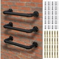 thumbnail image 4 of Wall Mounted Ladder  Heavy-Duty Metal Egress Window &; Loft Ladder for Basement  Attic Bunk Bed  Fire Escape - Load  Matte, 4 of 6