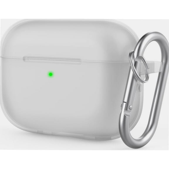 for AirPods Pro 2 Case 2022, Silicone Protective Case Cover with Carabiner for AirPods Pro 2nd Generation (Clear)
