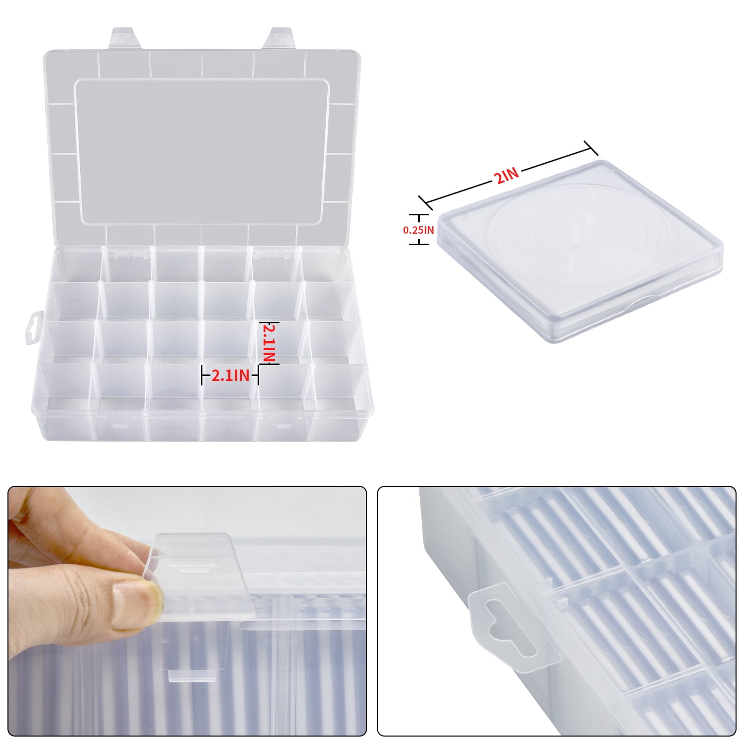 Fullcase 168 Pieces 46mm Coin Capsules with Foam Gasket and Plastic Storage Organizer Box, Coins Collector Case Holder