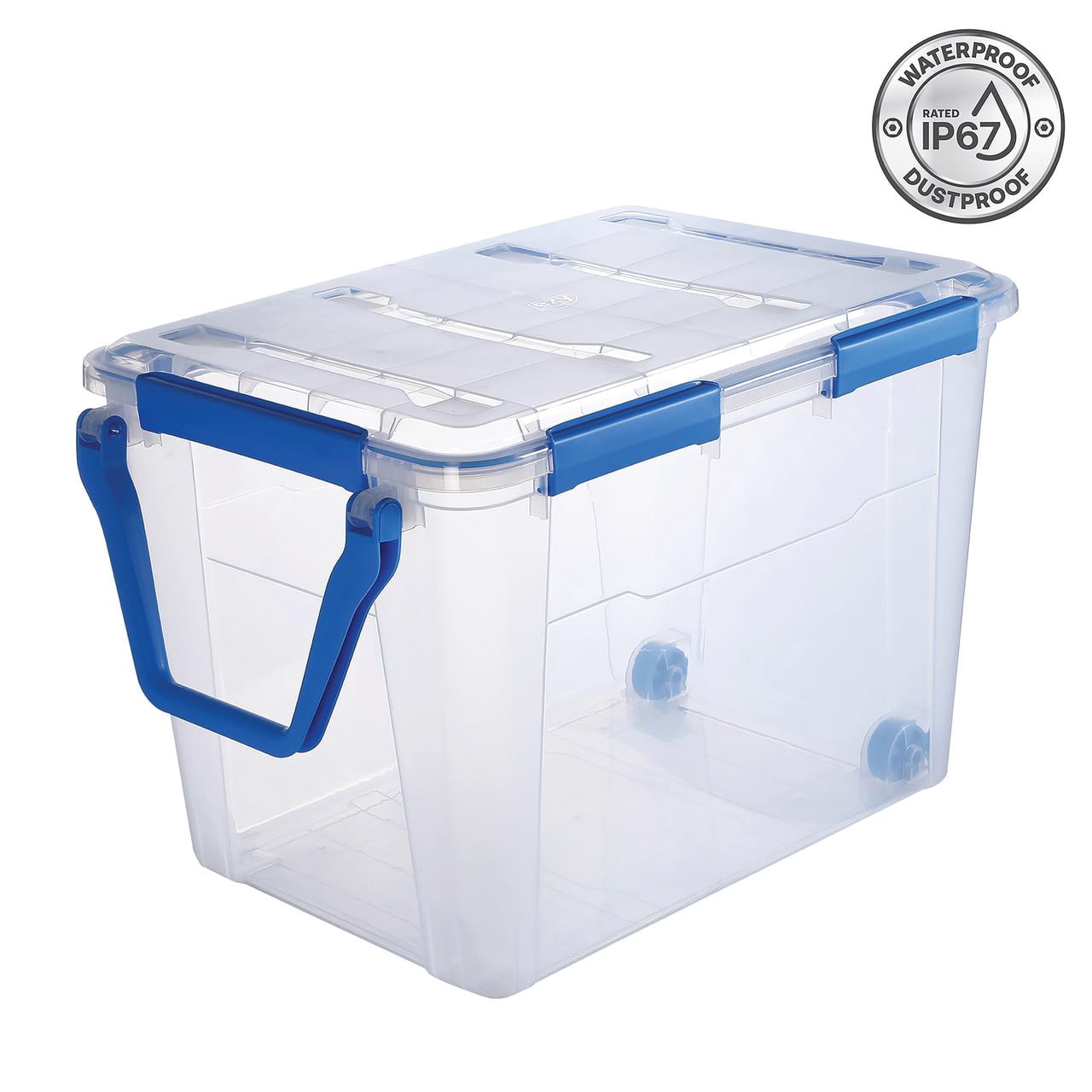 4 Pack - Ezy Storage Waterproof 26.4Gal/105.7Qt/100L Storage Box IP67