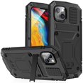 thumbnail image 1 of For iPhone 14 Plus R-JUST Shockproof Waterproof Dust-proof Case with Holder, 1 of 4
