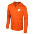 thumbnail image 2 of Men's Colosseum Orange Clemson Tigers Always Sunny Lightweight Quarter-Zip Hoodie, 2 of 3