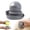 Grey, variant on Dish Brush with Soap Dispenser, Steel Wool Scrubber with Replaceable Steel Wool, Pan Scraper and PET Scouring Pad, Wire Brush for Cleaning Cast Iron, Grill Pans, Stock Pots, Grills, Sinks (Coffee)