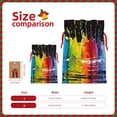 thumbnail image 3 of Naloa Vibrant Color Splash Drawstring Christmas Bags, 3D Xmas Gift Bags, Christmas Wrapping Bags, Xmas Goodie Bags, Treat Pouch Bags, Party Favor Bags-Medium, 3 of 9