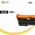 thumbnail image 3 of 507A 507X Toner Cartridge 507A 507X CE400A CE401A CE402A CE403a CE400X Enterprise M551 M551n M551dn M551xh M570dn M570dw M575f 575c Printer (Black, 1-Pack), 3 of 8