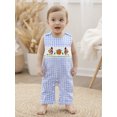 thumbnail image 4 of BemeyourBBs Baby Boy Thanksgiving Romper Turkey Embroidery Round Neck Jumpsuit, 4 of 9