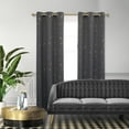 thumbnail image 2 of Deconovo Dark Gray Room Darkening Curtains Grommet Thermal Insulated Blackout Window Curtains for Living Room, 42x84 in, 2 Panels, 2 of 7