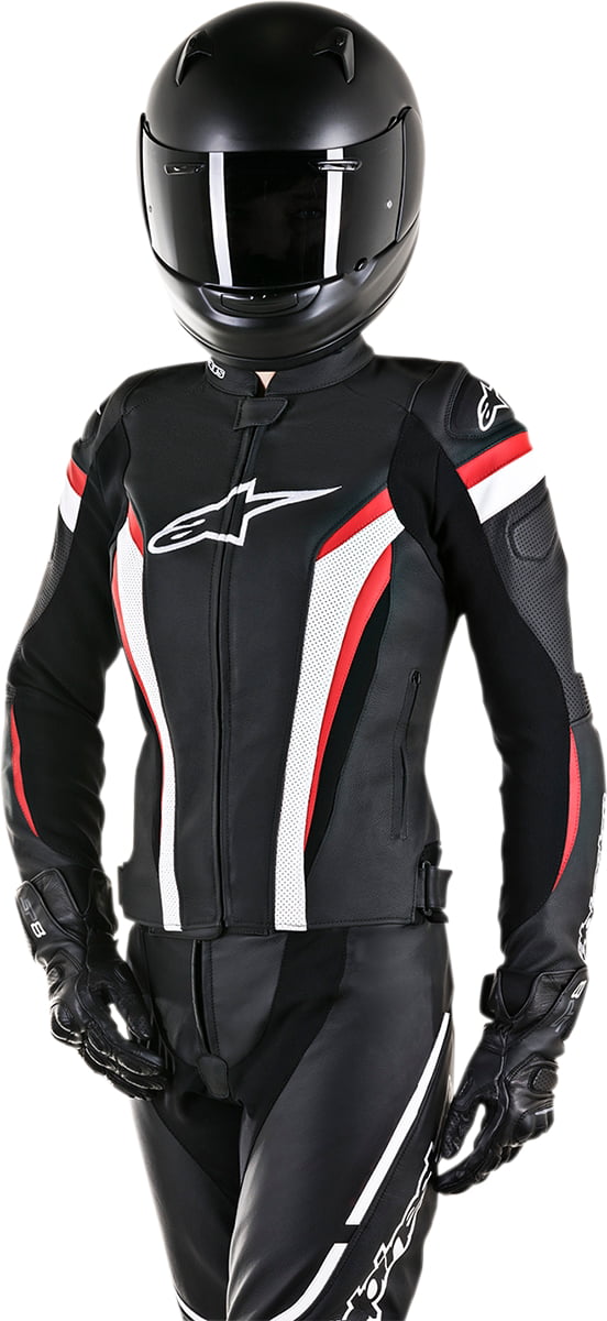 Alpinestars Stella GP Plus R V2 Airflow Leather Jacket Black/White/Red 38  3110617-123-38