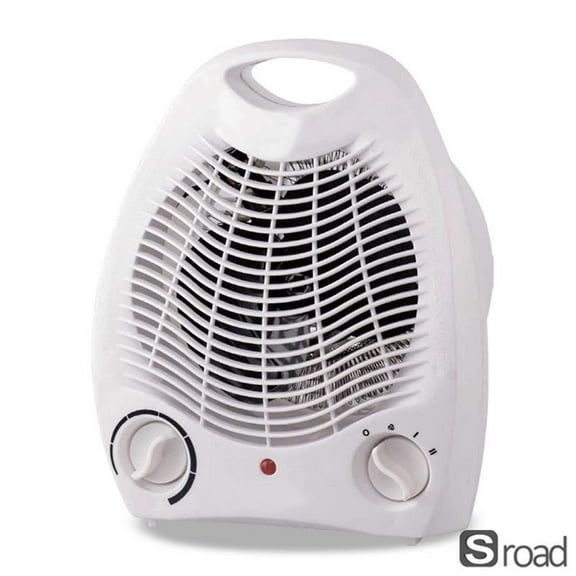 1500W Portable Electric Space Heater With Thermostat, 120V Ceramic Heater Fan With Overheat Protection & Tip-Over Switch, Personal Desk Heater For Office Room Winter Warming,white