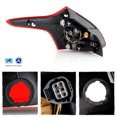 thumbnail image 2 of AKKON - Fits 2012 2013 2014 Ford Focus Hatchback 5DR Chrome Red Tail Lamp Brake Lights Pair Driver Left + Passenger Right, 2 of 6