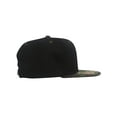 thumbnail image 2 of Top Headwear Flat Bill Adjustable Snapback Cap - Black/Camo, 2 of 2