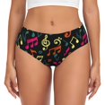 thumbnail image 1 of Balery Music Notes Ropa Interior de Algodón para Mujer con Dibujo – Braguitas Cómodas y Elásticas, Estilo Clásico-X-Small, 1 of 6