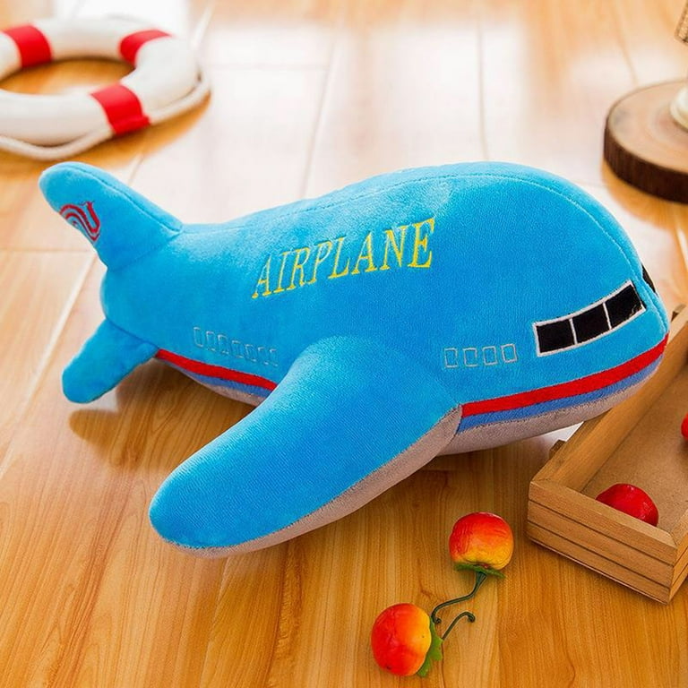 New 40cm Large Size Airplane Plush Toys Kids Sleeping Back Cushion Soft  Aircraft Stuffed Pillow Dolls