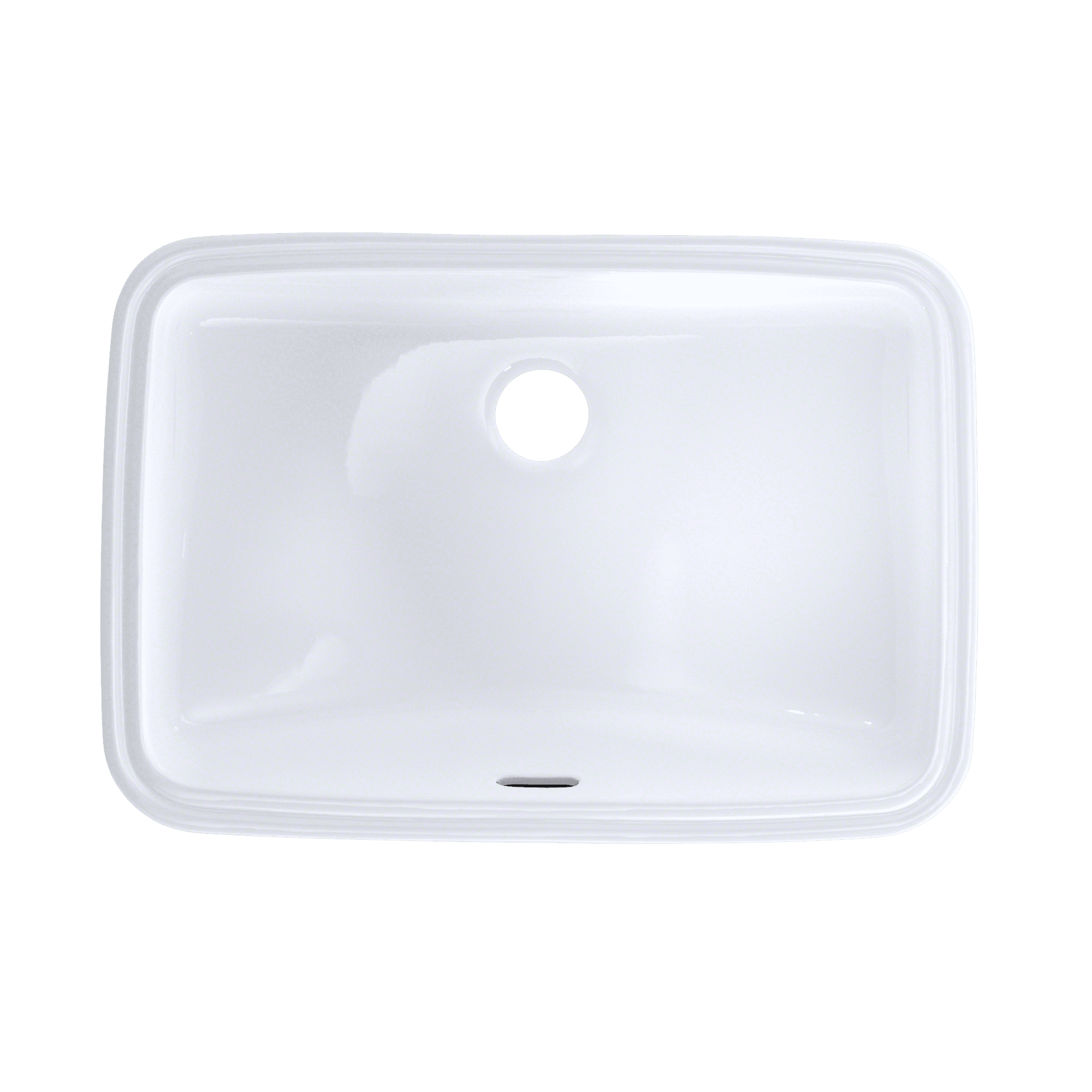 TOTO® 19" x 12-3/8" Rectangular Undermount Bathroom Sink with CEFIONTECT, Cotton White - LT542G#01