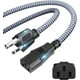 thumbnail image 1 of Cable de alimentación RIKSOIN Cable de alimentación AC de 3 pines, 5 m, nailon trenzado, 10 A, 1 of 7