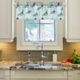 thumbnail image 2 of Yayeee Kitchen Valance Rod Pocket 54" x 18" Living Room Window Curtain, Ice Hockey, 2 of 6
