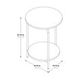 thumbnail image 7 of OSP Home Furnishings Elgin Metal Accent Table in Pink, 7 of 7