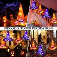 thumbnail image 3 of Sombrero resplandeciente de Halloween Niños Fiesta de adultos Fiesta de baile Vestir Sombrero de bruja Wmkox8yii fhajkh1388, 3 of 9