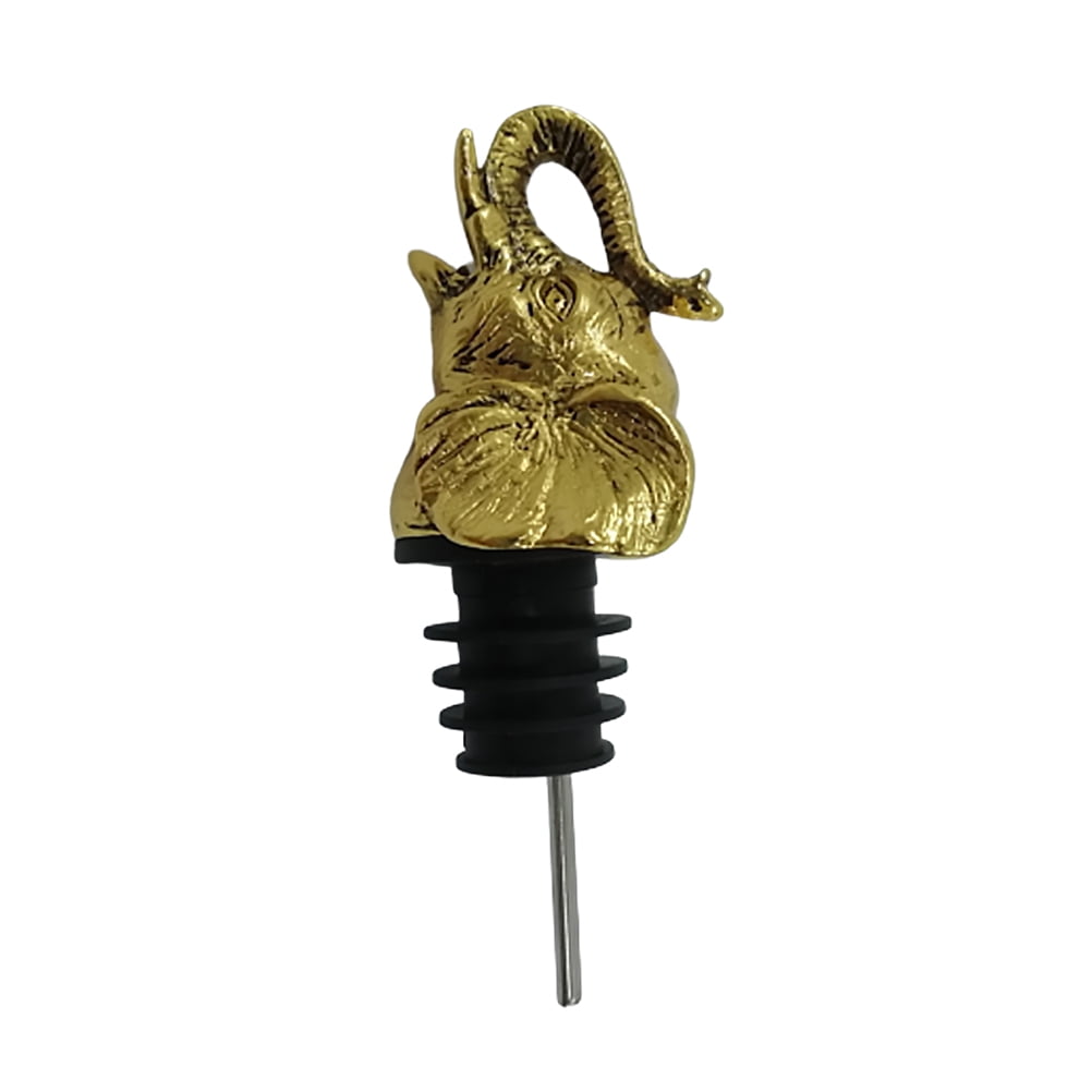 Elephant Head Shape Wine Pourer Elephant Head Shaped Wine Pourer Stoppers Creative Wine Bottle