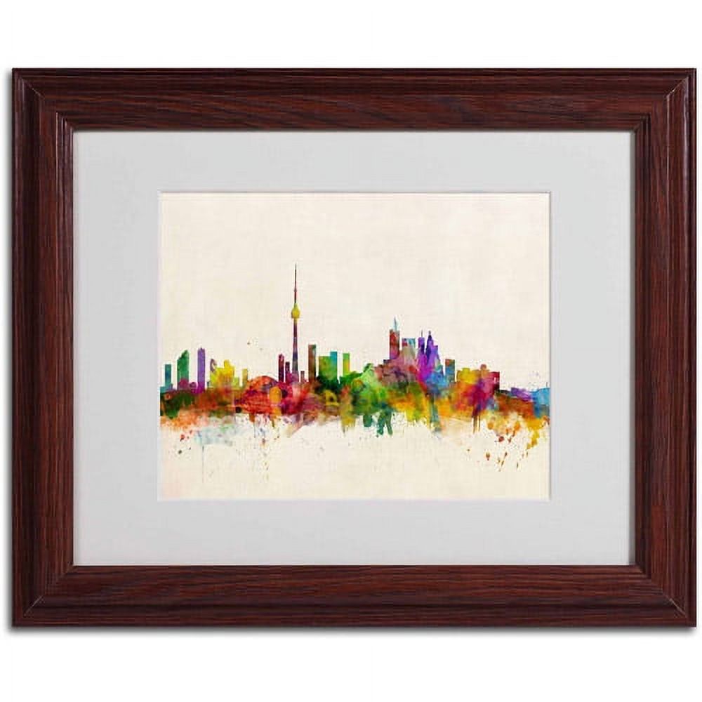 Trademark Fine Art "Toronto, Canada" Canvas Art by Michael Tompsett, Wood Frame