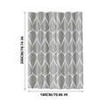thumbnail image 3 of Rideau de Salle de Bain Imperméable en Tissu, Anti-Perforation, pour Toilette, Haut de Gamme, Occultant, Rideau de Douche, Cloison, Rideau de Porte, 3 of 6