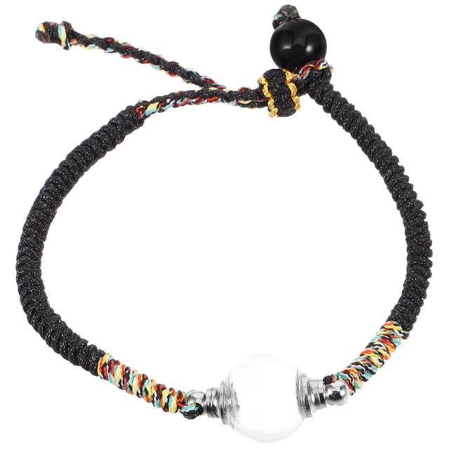 KAKOWELY Pulsera de mujer, pulsera ajustable, pulsera trenzada de protección, pulsera con dijes