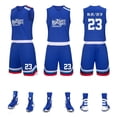 thumbnail image 3 of 2024 nuevo traje de baloncesto para hombres y mujeres, jersey estampado, tendencia de personalidad estudiantil, traje de entrenamiento de competición, chaleco deportivo, 3 of 5