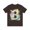 Brown, variant on Letter B Graphic Tee for Unisex Vintage Artwork Short Sleeve Casual Tee