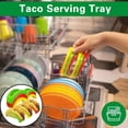 thumbnail image 4 of COOLL - 2 soportes para tacos, fáciles de limpiar, reutilizables, duraderos, para exhibir perritos calientes, para el hogar, la cocina y el restaurante., 4 of 8