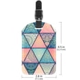 thumbnail image 6 of Square 2Pack PU Leather Indian Mandala Cruise Luggage Tag with Privacy Cover and Name ID Tag for Travel Handbags Backpacks Luggage Tags, 6 of 6