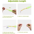 thumbnail image 4 of 2 cuerdas para saltar, cuerda para saltar con cuentas suaves de 10 pies con mango antideslizante ajustable, ajustable sin nudos, entrenamiento físico antienrollamiento, para niños adultos ER, 4 of 5