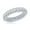 Rhodium Plated, variant on 295 Sterling Silver/Gold Plated Solid All-Around 3D Triple Row 4.62ctw Simulated Diamond CZ Wedding Engagement Eternity Band Cocktail Ring Gift for Women or Girls
