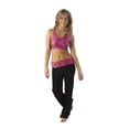 thumbnail image 3 of (Price/each)Pizzazz 3500ZG Youth Zebra Glitter Sports Bra-TRQBLK-YS, 3 of 4