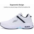 thumbnail image 4 of JOYFON Womens Walking Shoes with Arch Support | Orthotic Sneakers for Plantar Fasciitis Foot Heel Pain Relief | Tennis Running Shoes WhiteBlack Size 9, 4 of 7