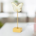 thumbnail image 3 of Soporte para pendientes jinwen diseño de mariposa exhibición joyería beige, 3 of 8
