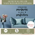 thumbnail image 3 of Wall Art Quotes Decal Progress Not Perfection Inspirational School Stickers 23x20-Inch Black, 3 of 6