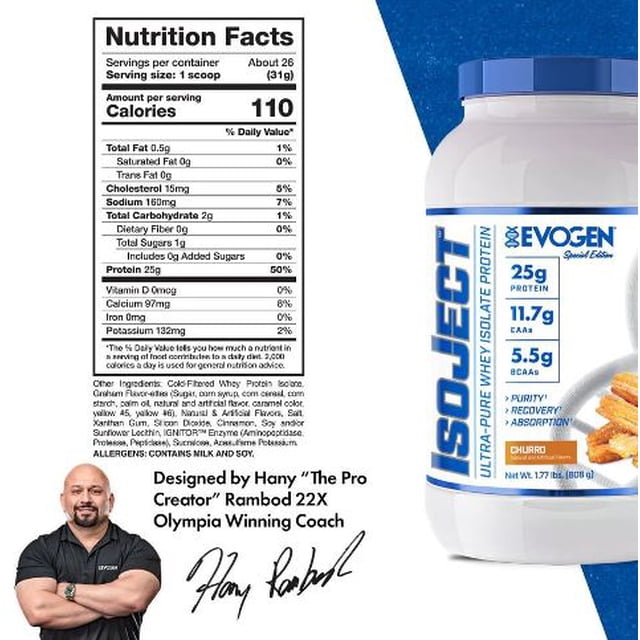 EVOGEN ISOJECT 4 LBS CHURROS