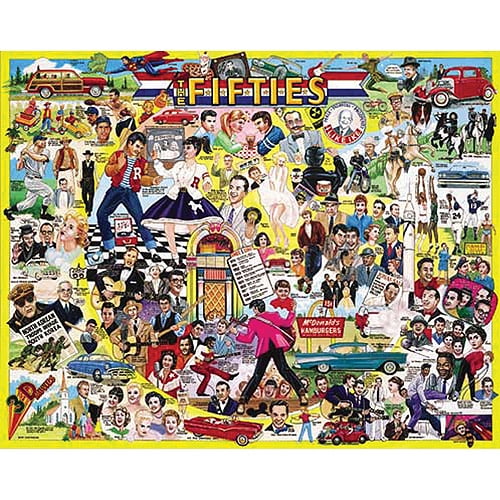 Jigsaw Puzzle Ultimate Trivia 1000 Pieces 24"X30"The Fifties Walmart