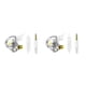 thumbnail image 2 of Sidaley Auricular HIFI de 3,5 mm Auriculares portátiles Auriculares electrónicos Sonido estéreo Blanco 2piezas, 2 of 6