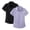 L, variant on 2 Pack Womens Tops Blouse JIANLAI Women's Anti Wrinkle Professional Business Blouse Short Sleeve Interview Formal Top Non Stretch Shirt for Office (S-5XL) A
