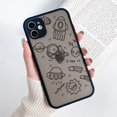 thumbnail image 1 of Funda para iPhone 12 Pro Max, carcasa rígida para PC, cubierta de astronauta, 11, 13, 7, 8 Plus, XR, Se 2020, 6, 6s, X, Xs, Mini cámara de protección Fivean unisex, 1 of 2