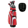 thumbnail image 1 of Ladies Womens Complete Golf Clubs Set 10 Pieces Includes Alloy Driver Red, 1 of 10