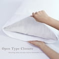 thumbnail image 3 of 100% Pure French Linen Pillowcases Soft & Breathable Pillow Case Set of 2 - White 20x26 Inch, 3 of 7