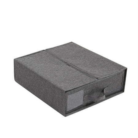 

Bgageg Bed Sheet Clothes Organizers 2024 Upgrade Foldable Storage Box For Linen Closet Multipack Sheets Set Folder With Window Bed Sheet Organizers And Storage With Window Gray
